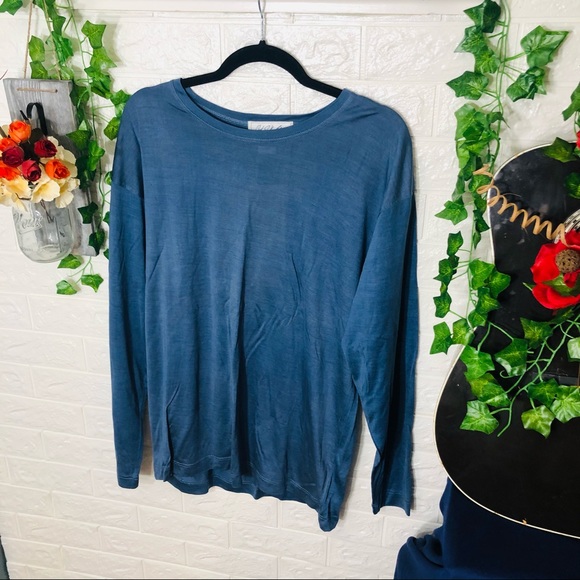 🌸5/$25🌸NWT Out Of the Blue Knits Basic Long Sleeve Flowy Top Size Large - Picture 1 of 10
